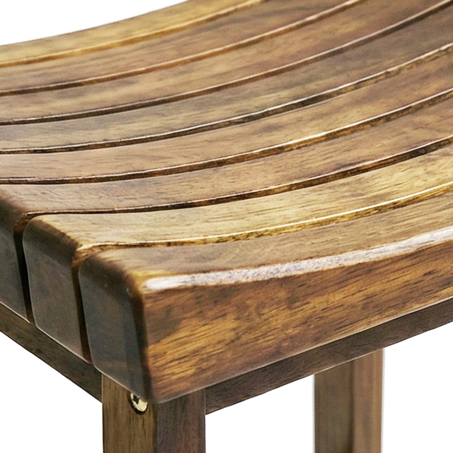 Backless Teak Outdoor Bar Stool