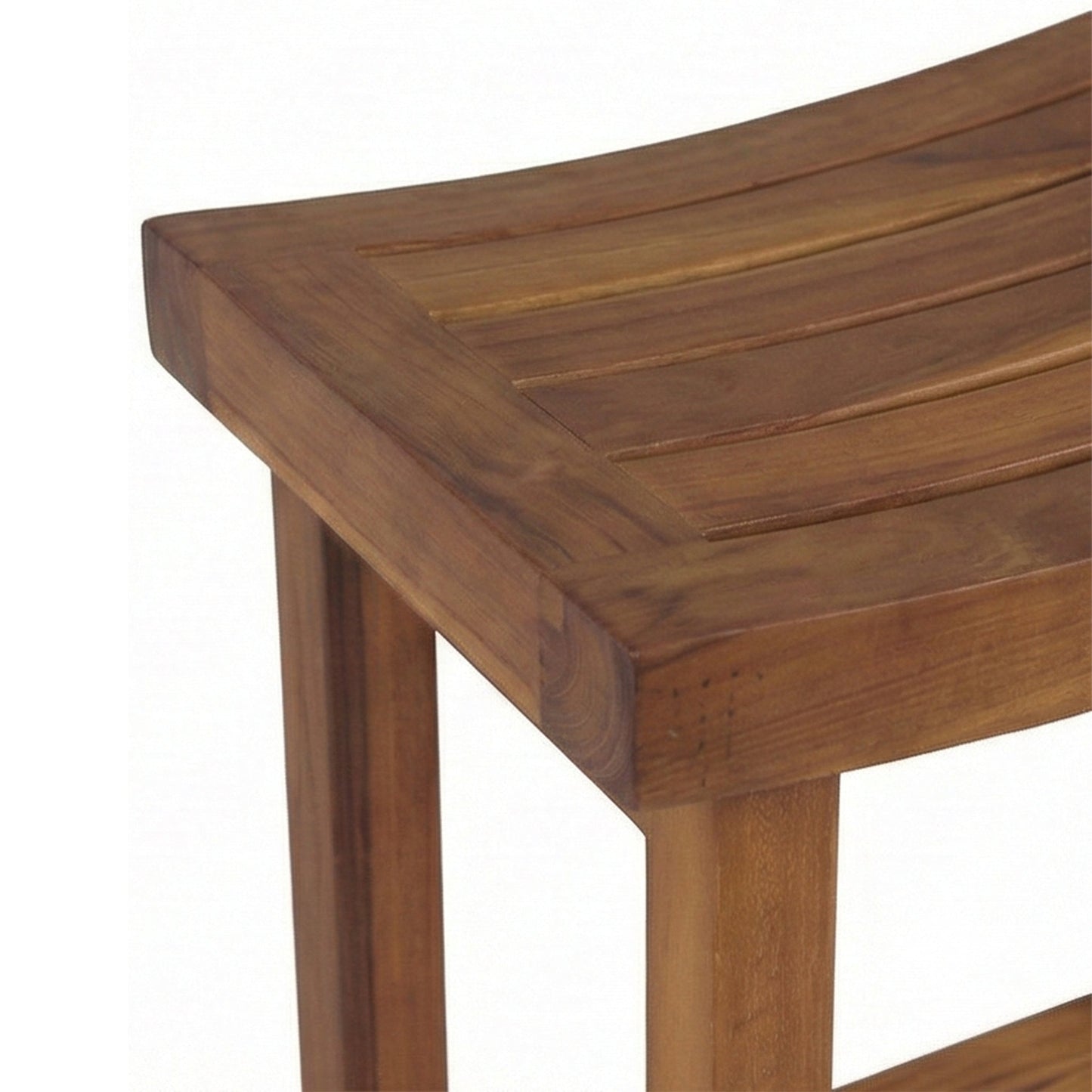 Backless Teak Outdoor Bar Stool