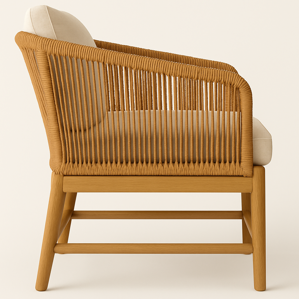 Outdoor Teak Club Chair