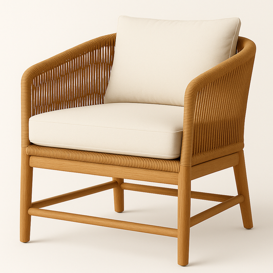 Outdoor Teak Club Chair