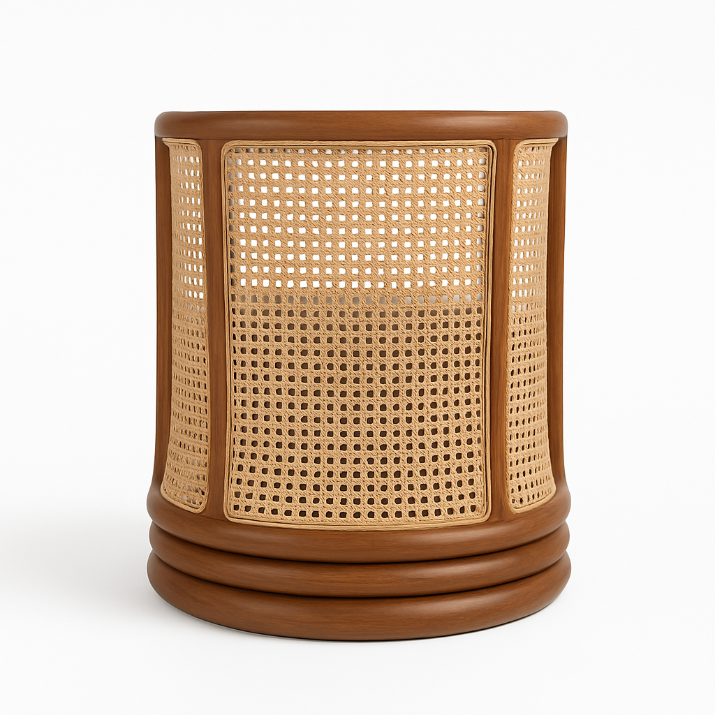 Rattan Swivel Lounge Chair