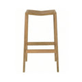 Backless Teak Outdoor Bar Stool