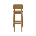 Armless Teak Outdoor Bar Stool