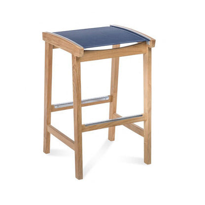 Backless Teak Outdoor Bar Stool