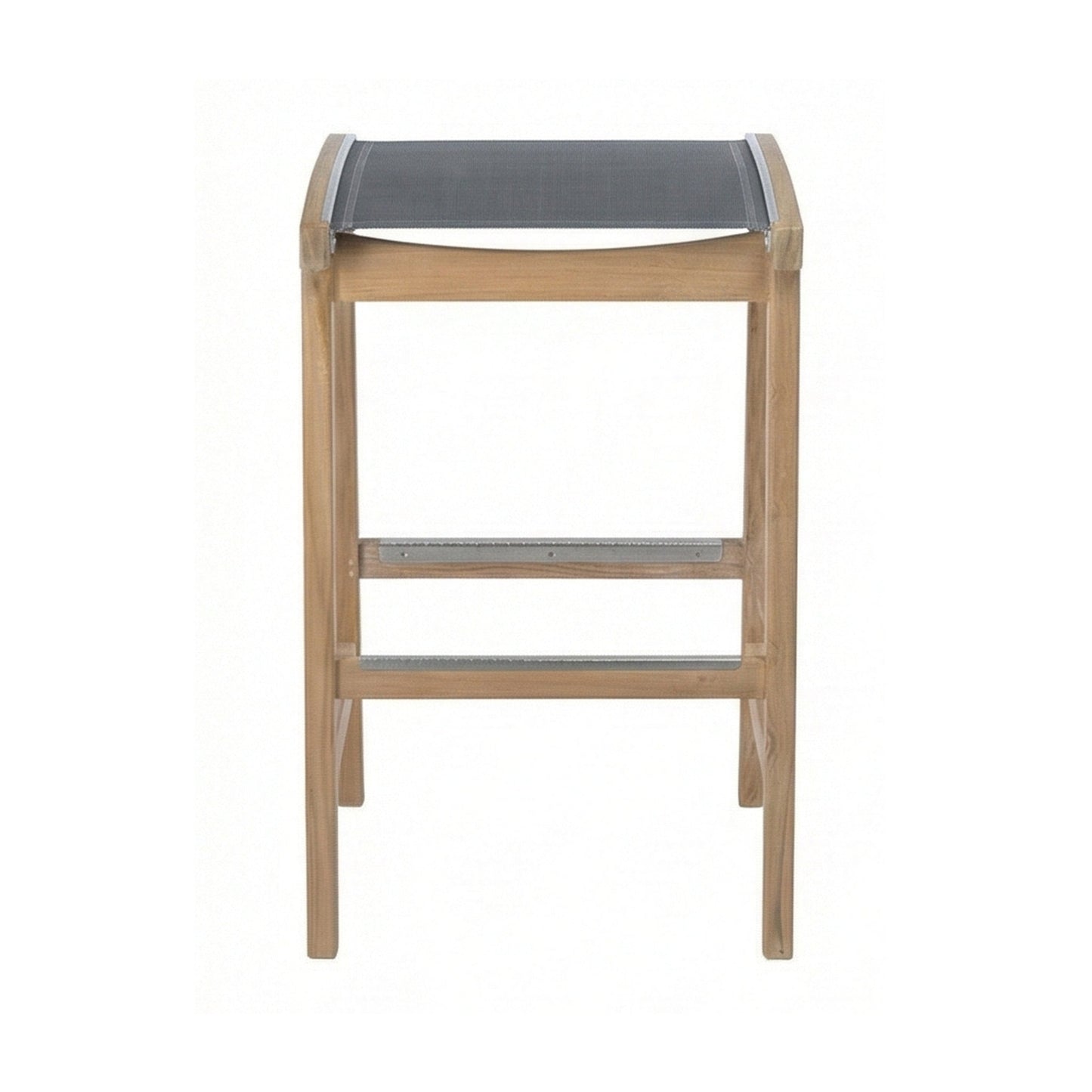 Backless Teak Outdoor Bar Stool