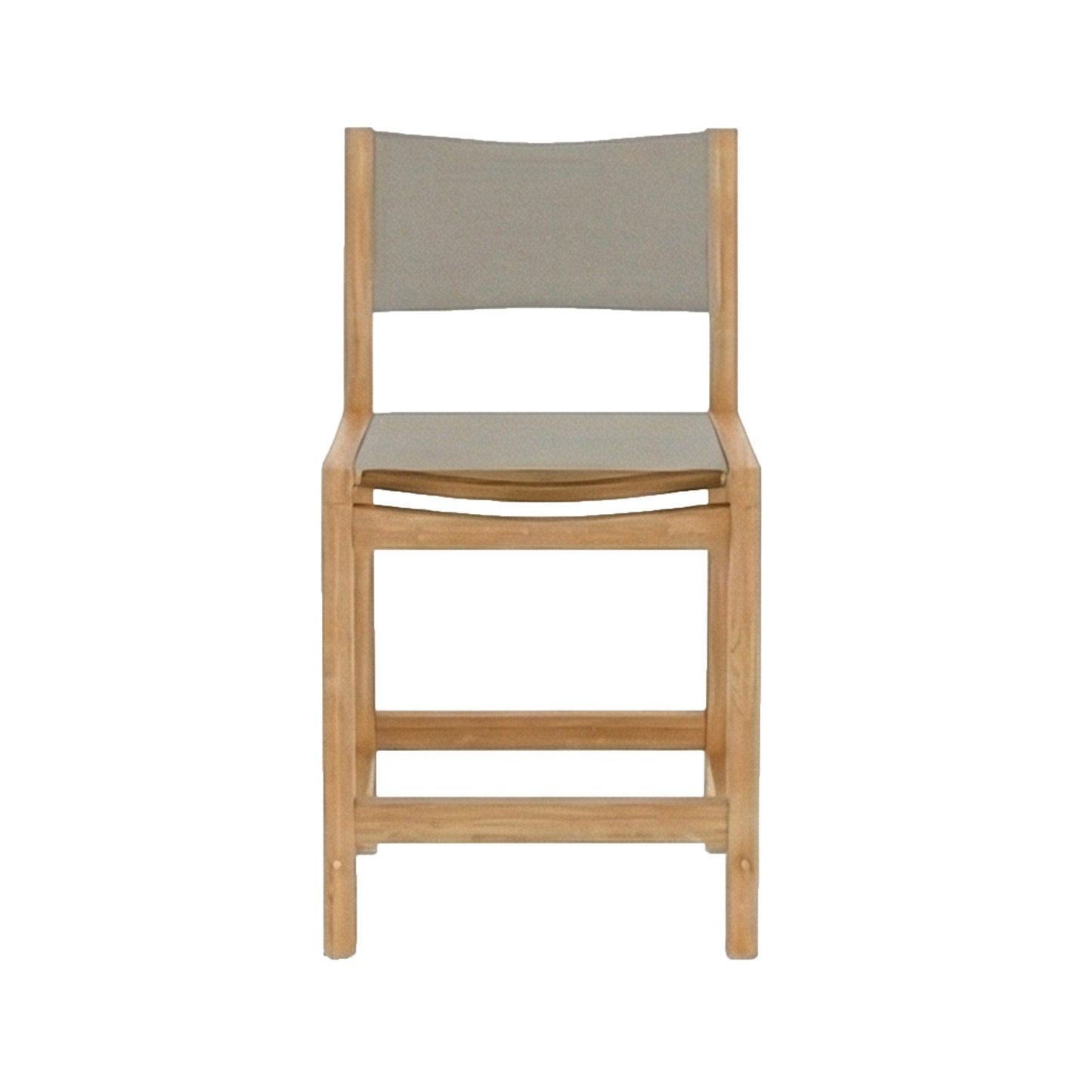 Armless Teak Outdoor Bar Stool