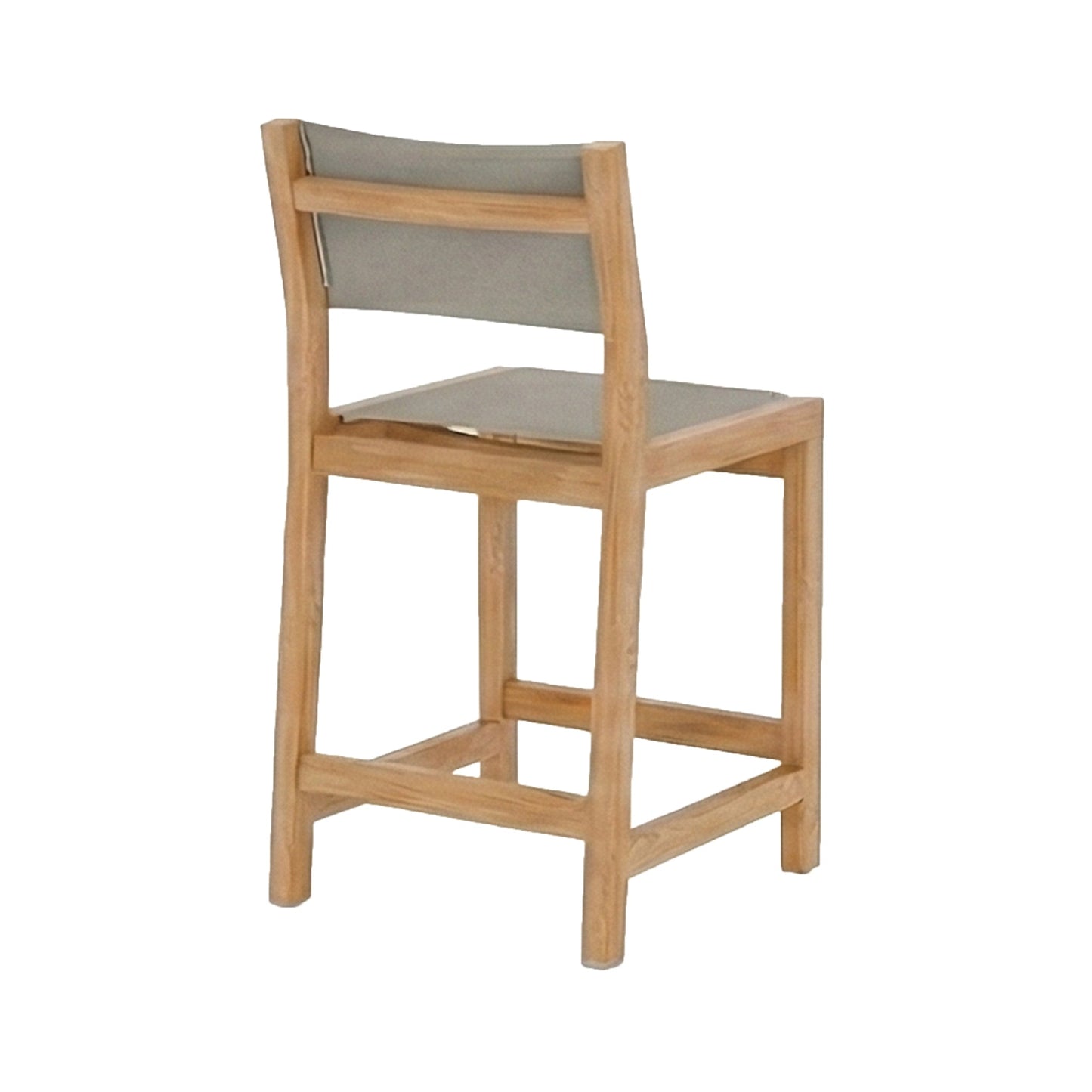Armless Teak Outdoor Bar Stool