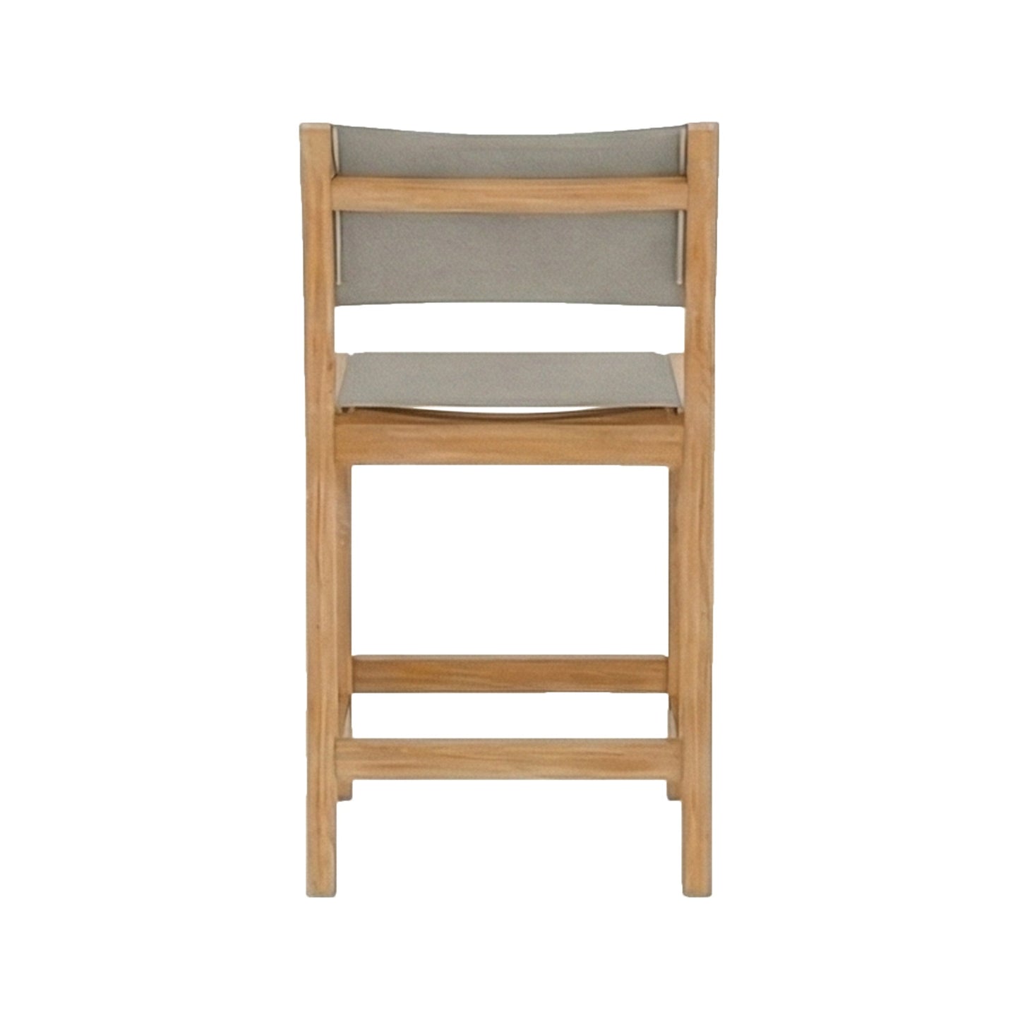 Armless Teak Outdoor Bar Stool
