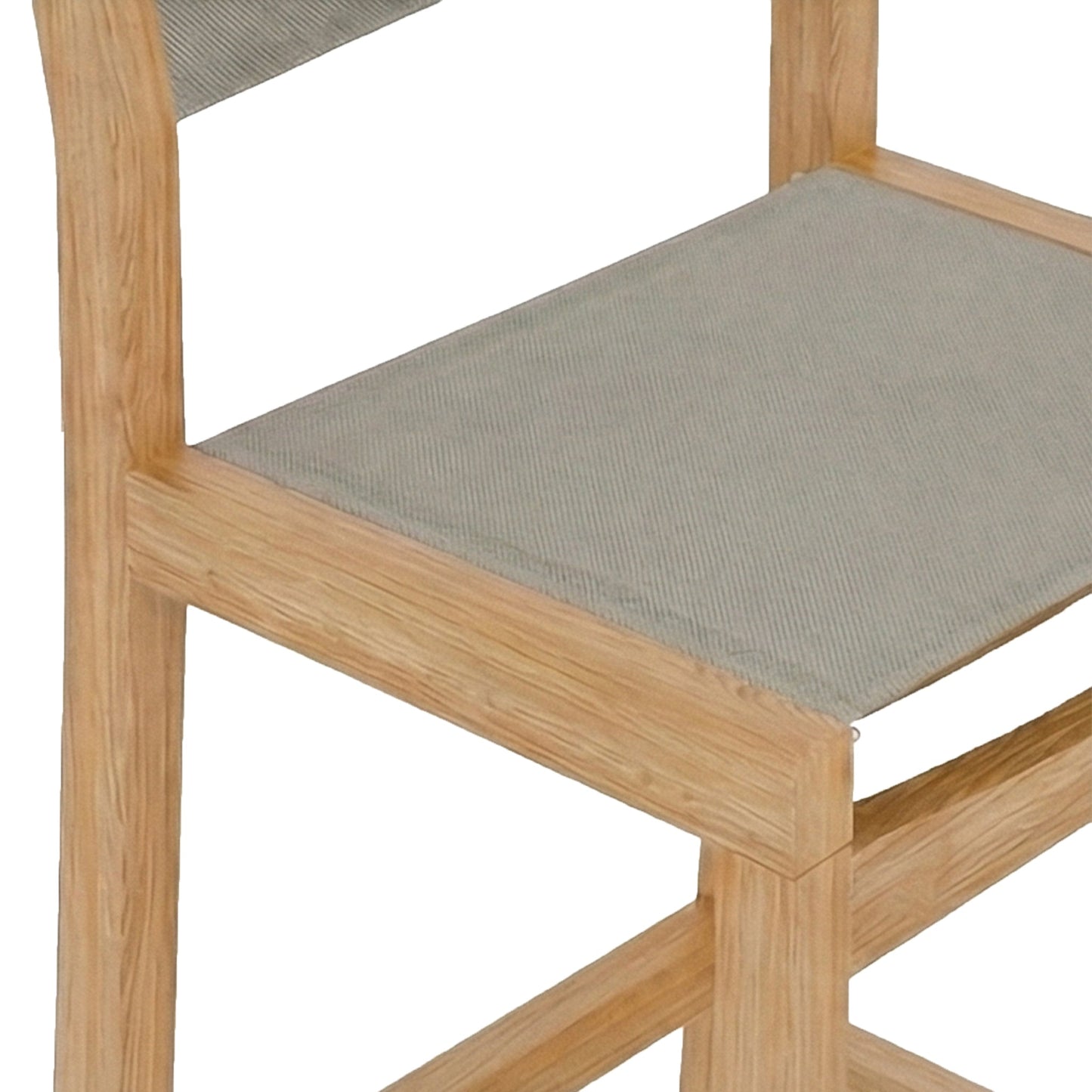 Armless Teak Outdoor Bar Stool