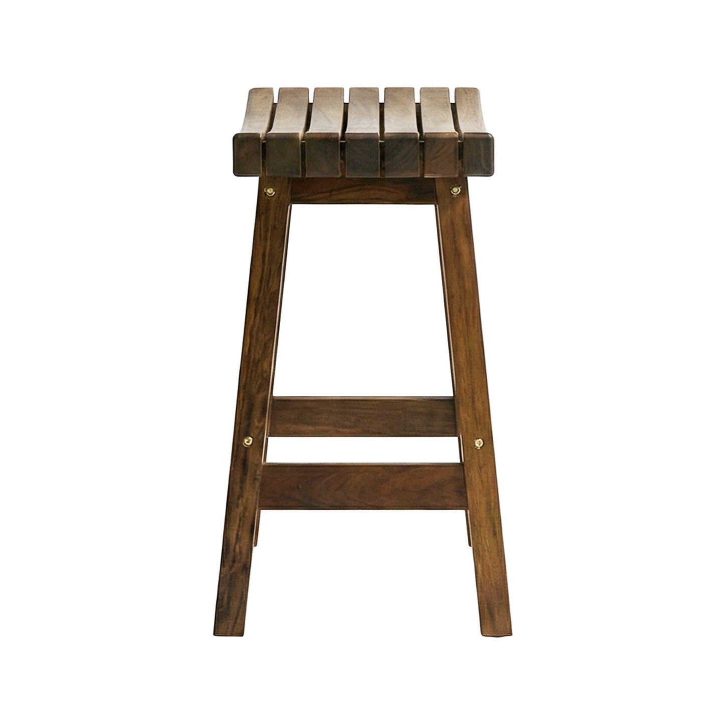 Backless Teak Outdoor Bar Stool