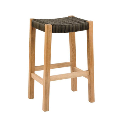 Backless Teak Outdoor Bar Stool