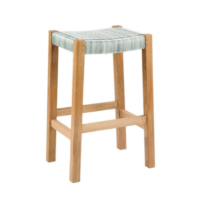 Backless Teak Outdoor Bar Stool