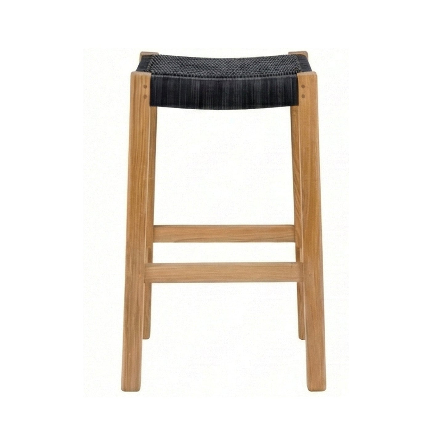 Backless Teak Outdoor Bar Stool