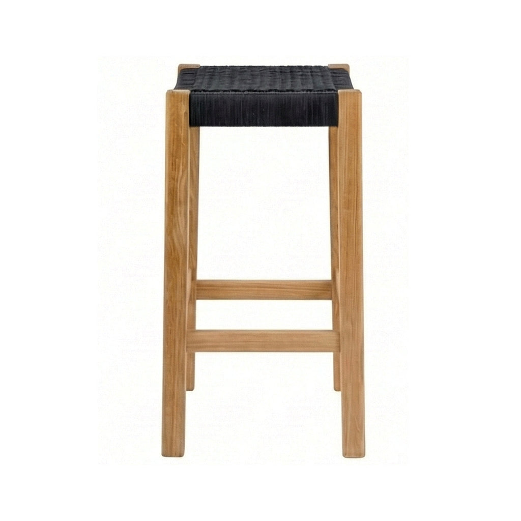 Backless Teak Outdoor Bar Stool