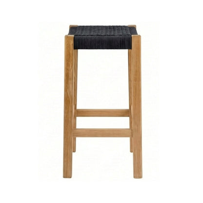 Backless Teak Outdoor Bar Stool