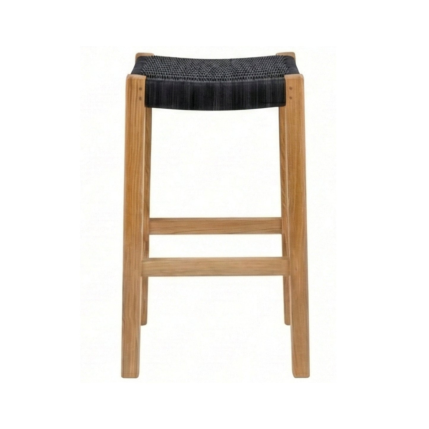Backless Teak Outdoor Bar Stool