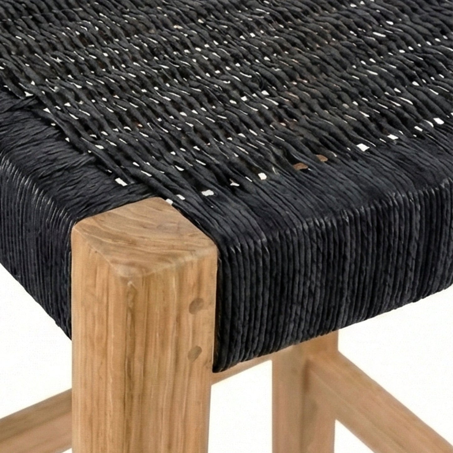 Backless Teak Outdoor Bar Stool