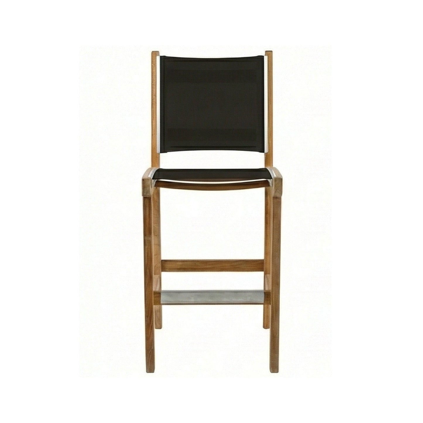 Armless Teak Outdoor Bar Stool