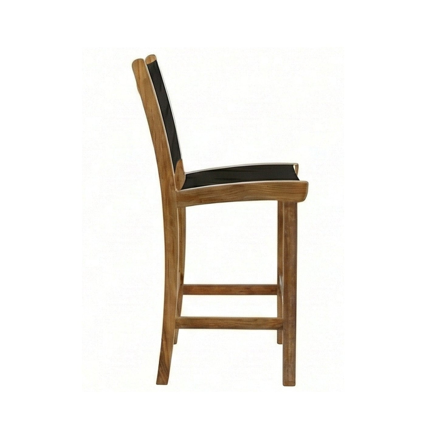 Armless Teak Outdoor Bar Stool