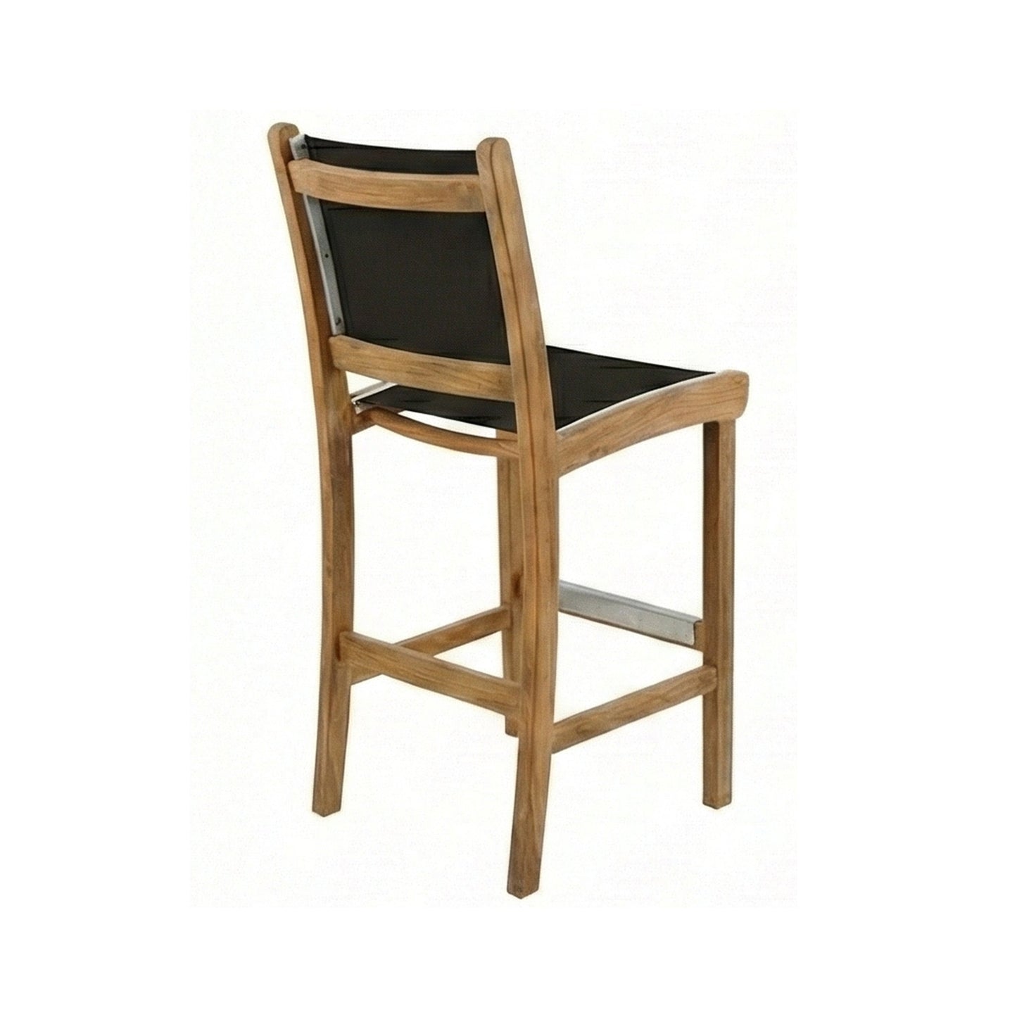 Armless Teak Outdoor Bar Stool