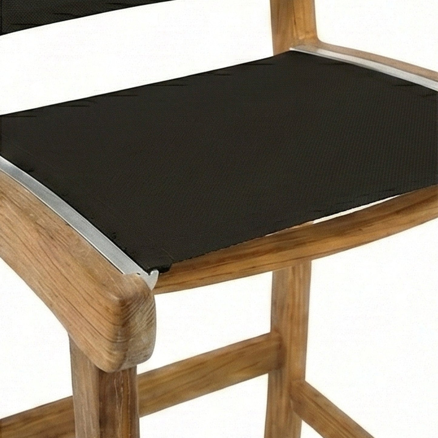 Armless Teak Outdoor Bar Stool