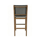 Armless Teak Outdoor Bar Stool