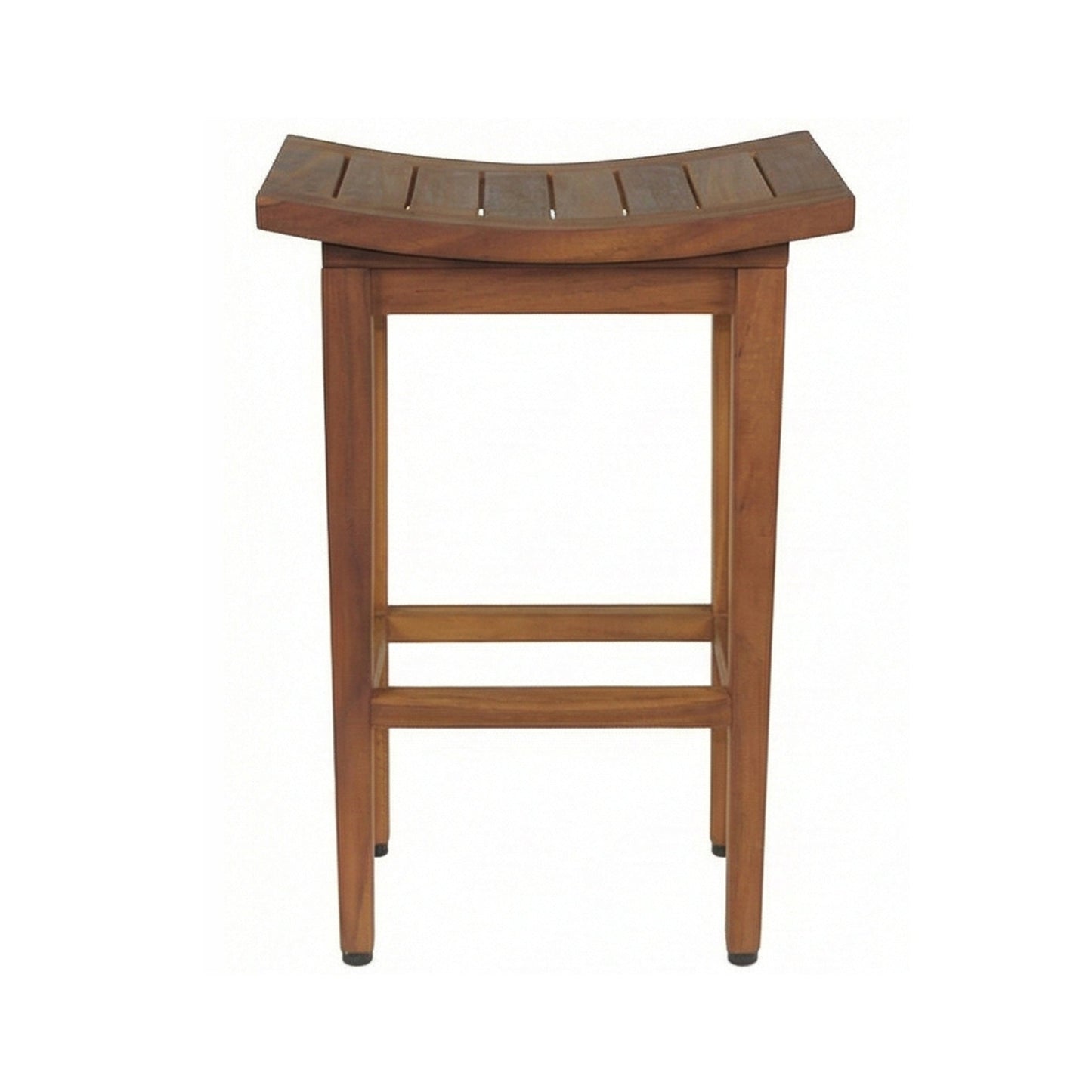 Backless Teak Outdoor Bar Stool
