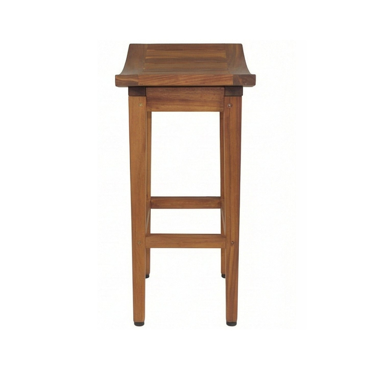 Backless Teak Outdoor Bar Stool