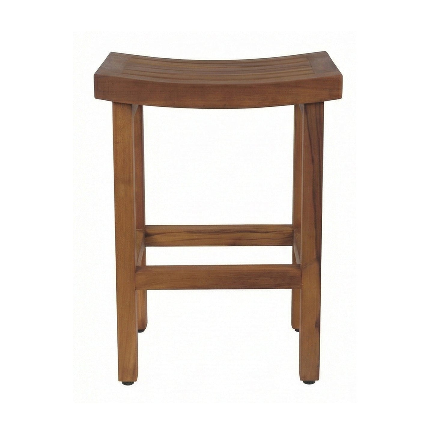 Backless Teak Outdoor Bar Stool