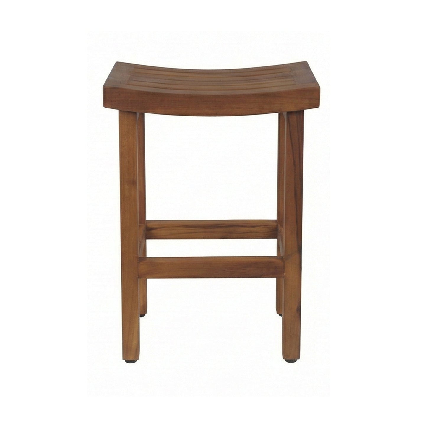 Backless Teak Outdoor Bar Stool