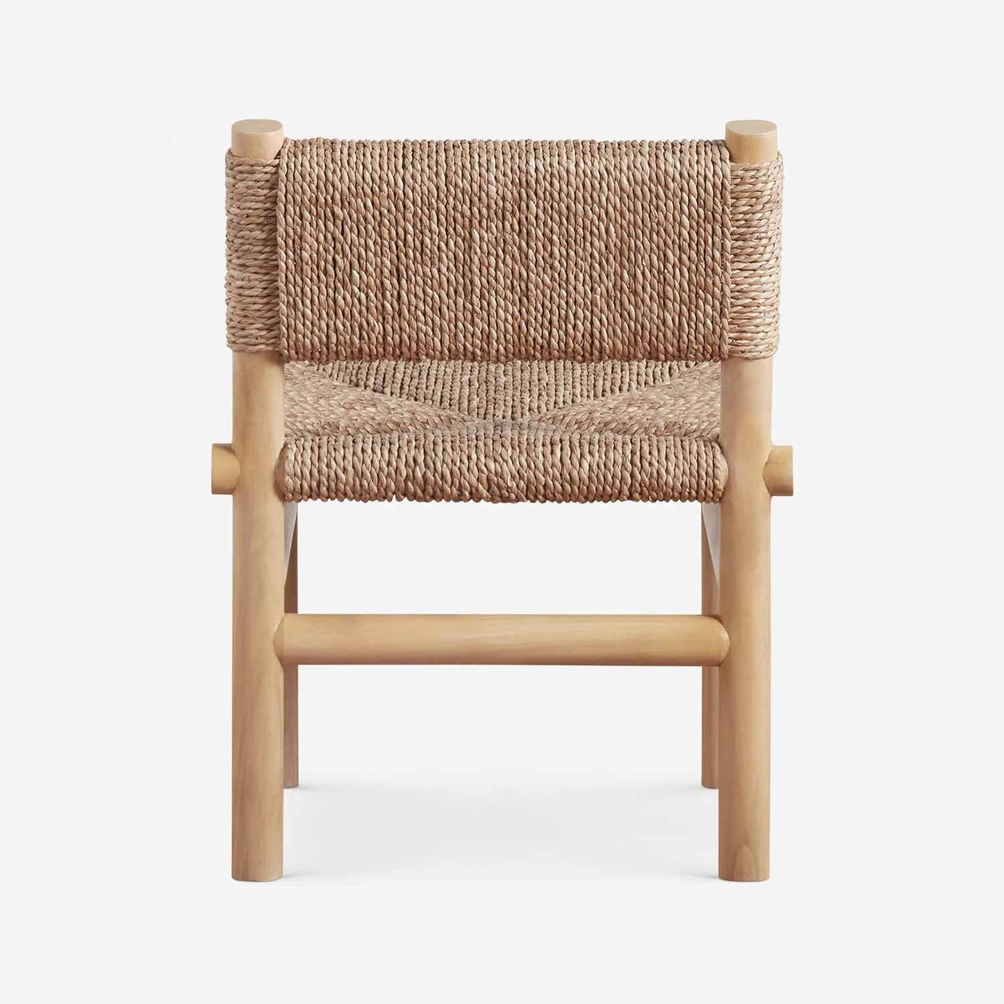 Teak Woven Rustic Dining Chair