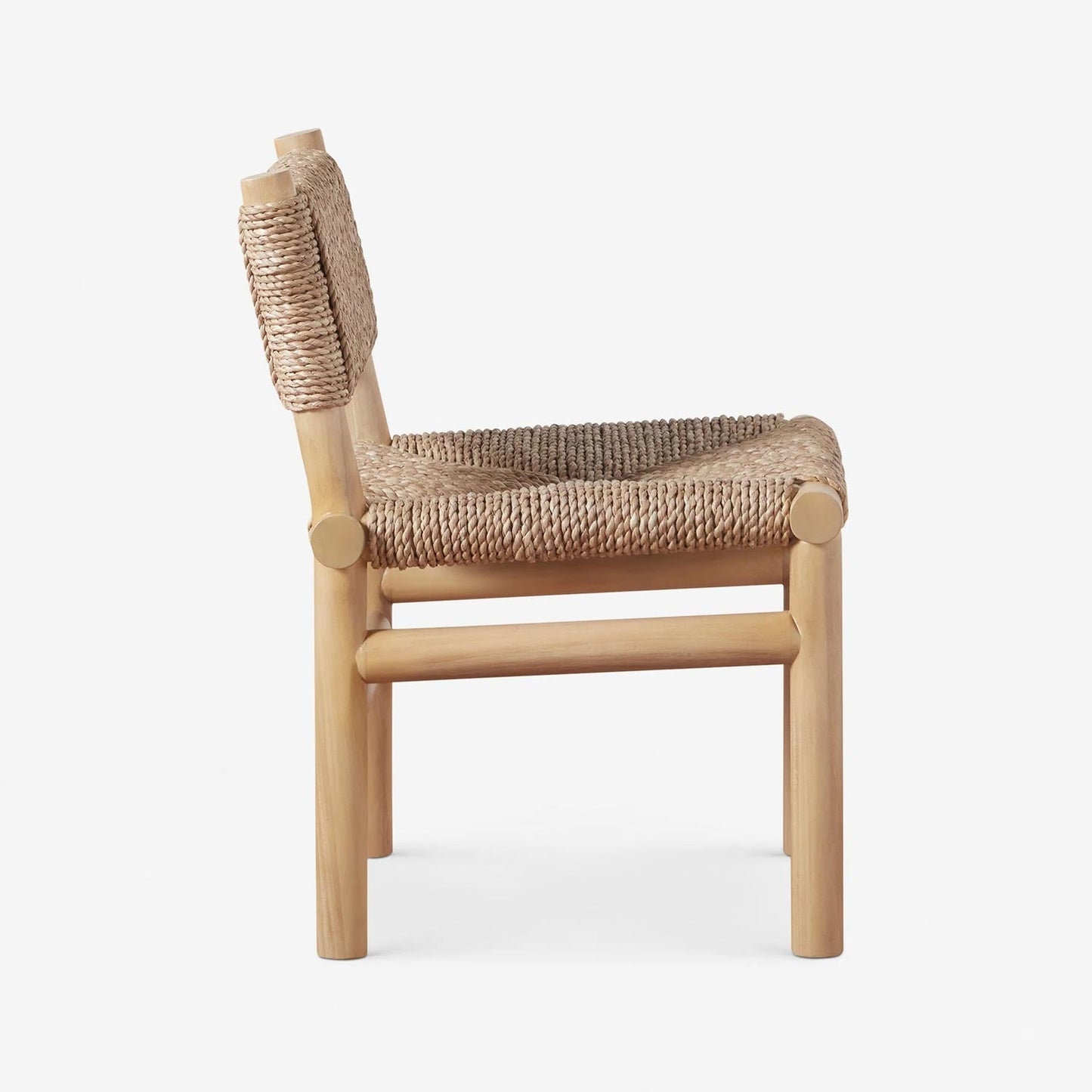 Teak Woven Rustic Dining Chair