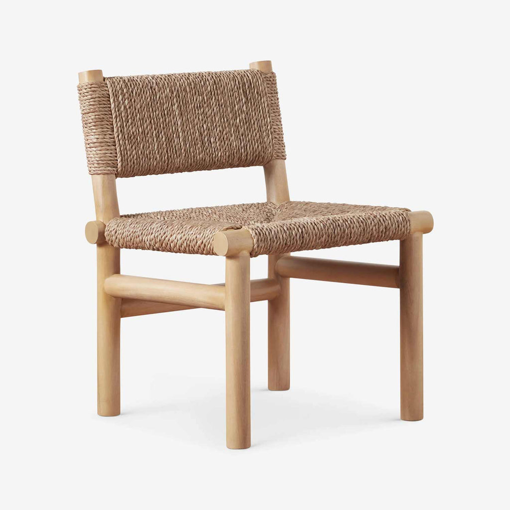 Teak Woven Rustic Dining Chair
