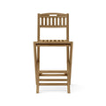 Folding Armless Teak Outdoor Bar Stool