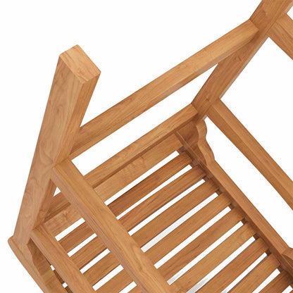 Armless Teak Outdoor Bar Stool