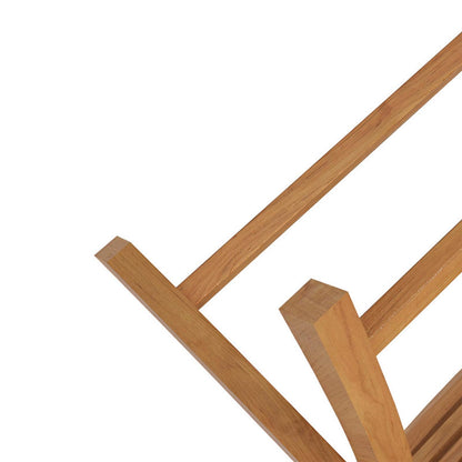 Folding Armless Teak Outdoor Bar Stool