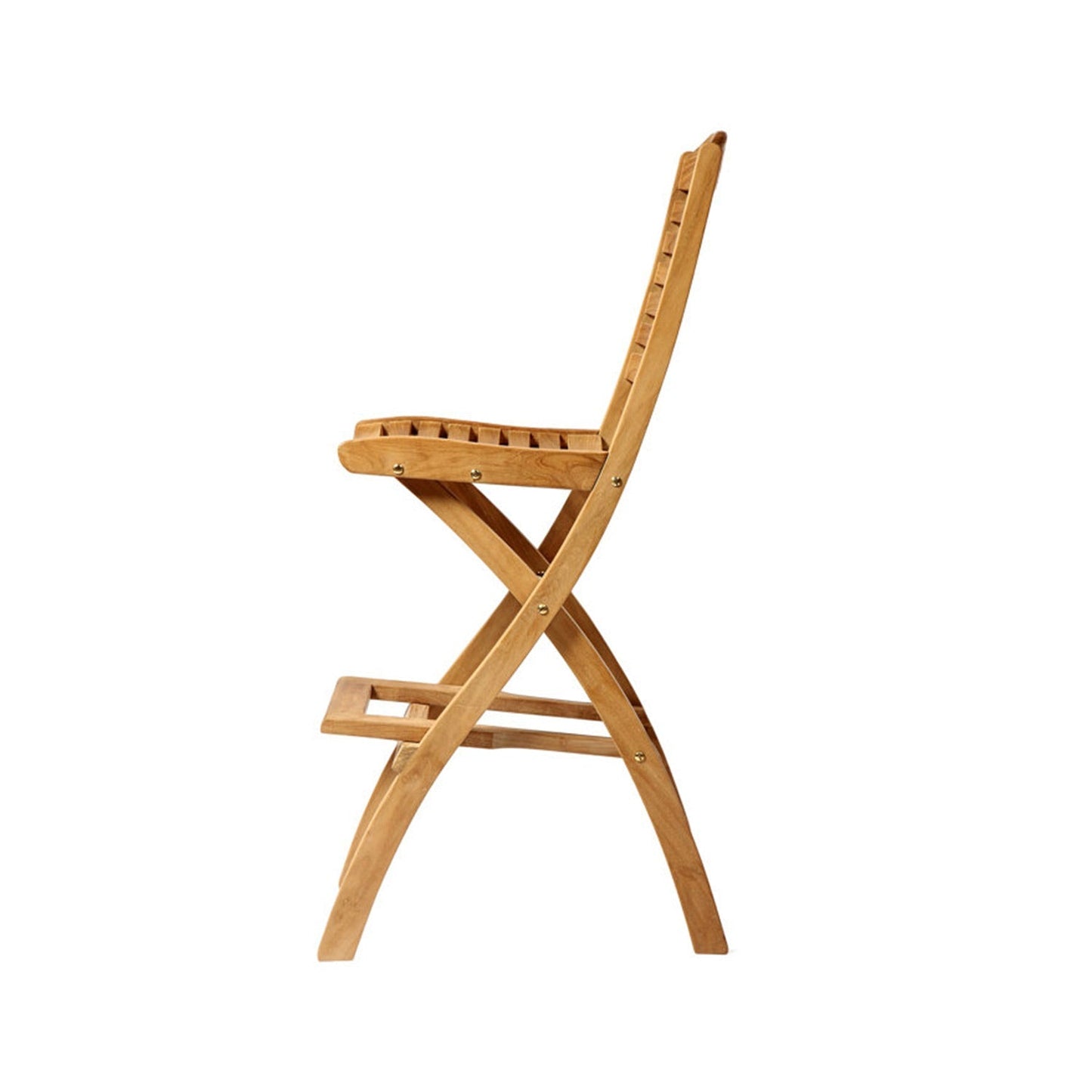 Folding Armless Teak Outdoor Bar Stool