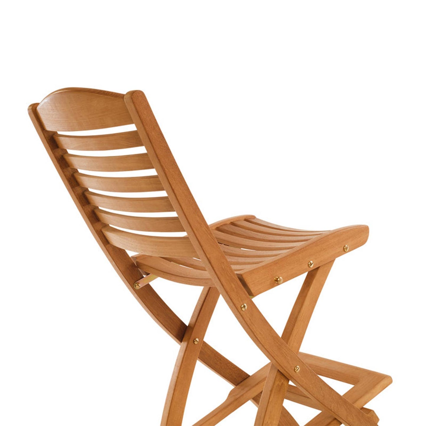 Folding Armless Teak Outdoor Bar Stool