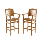 Teak-Barhocker für den Außenbereich