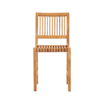 Armless Teak Outdoor Bar Stool
