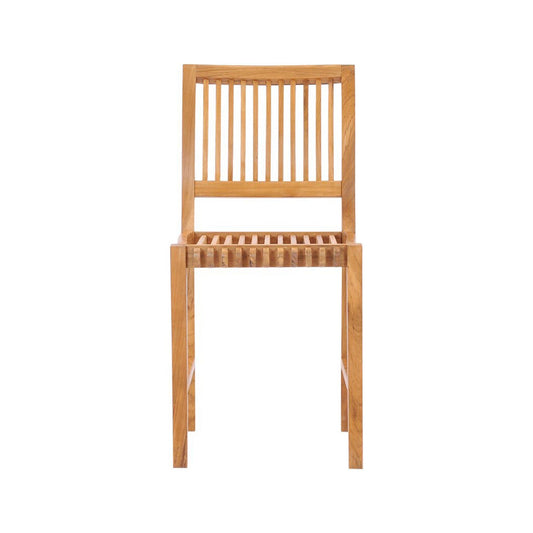 Armless Teak Outdoor Bar Stool