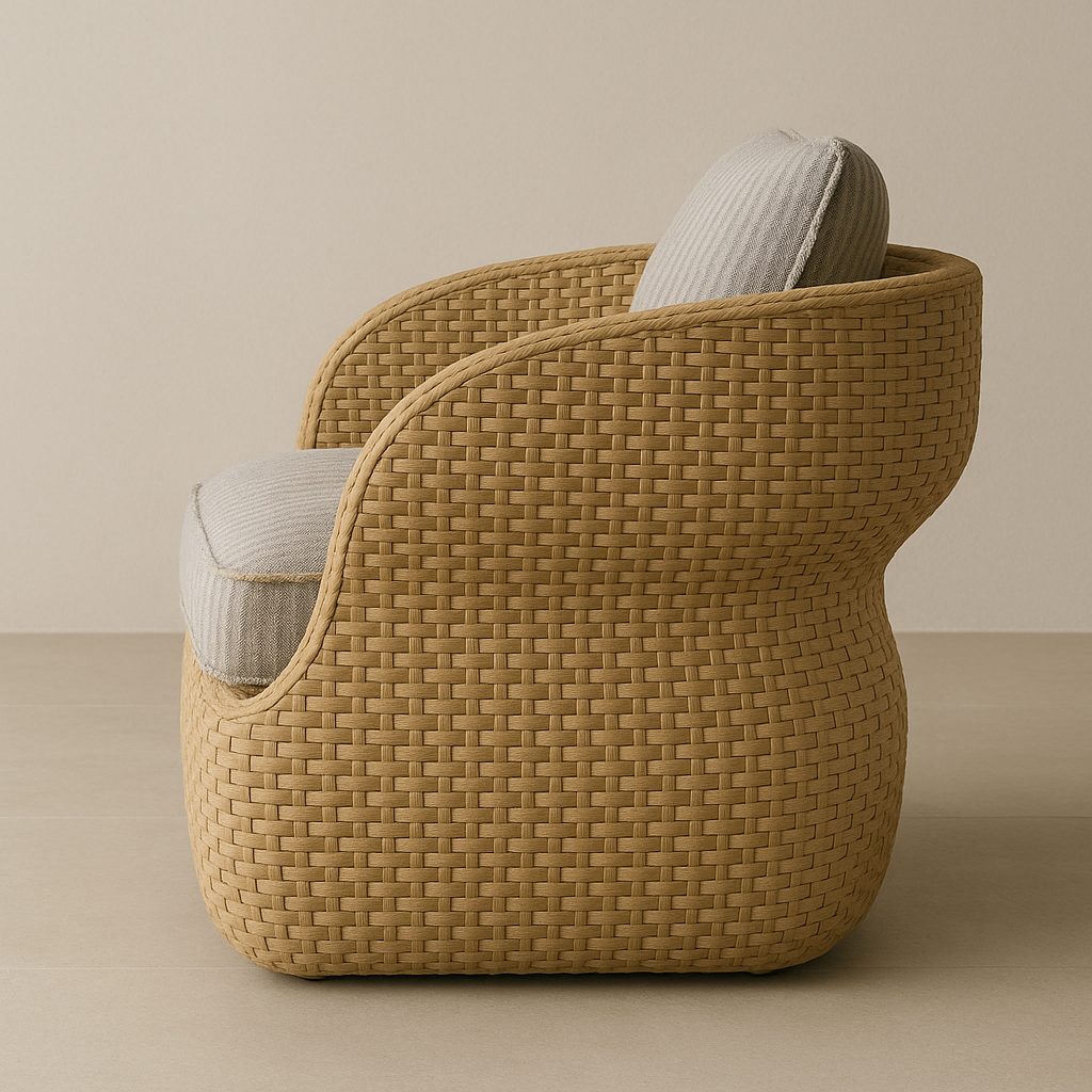 All-Weather Rattan Outdoor Accent Chair