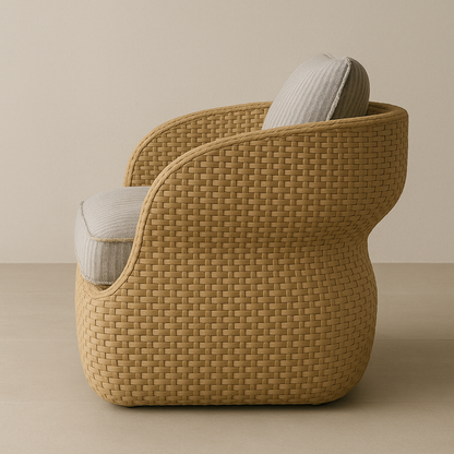 All-Weather Rattan Outdoor Accent Chair