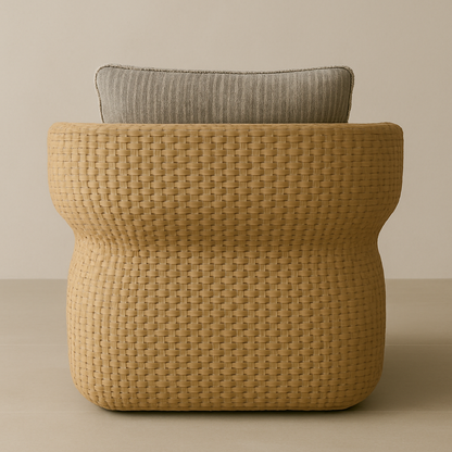 All-Weather Rattan Outdoor Accent Chair