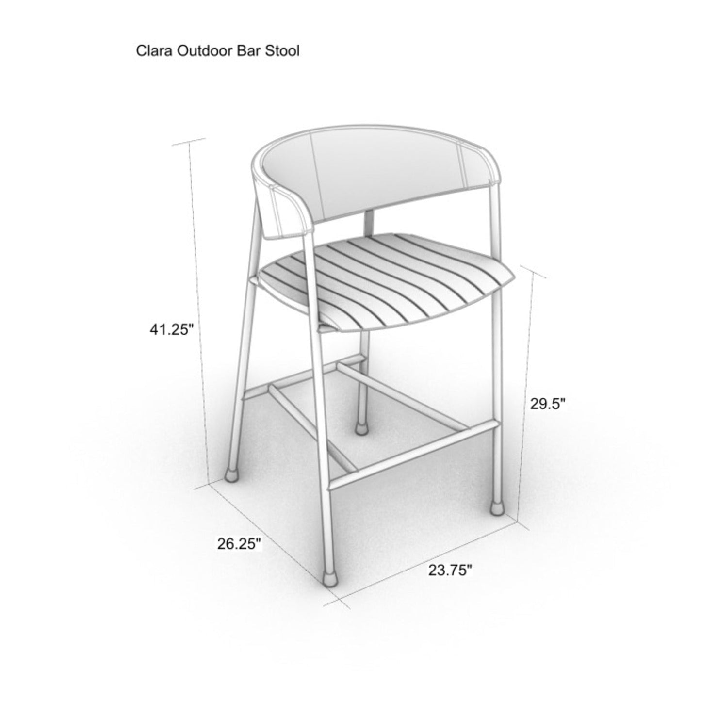 Stool with Teak Seat and Rush Weaving Backrest