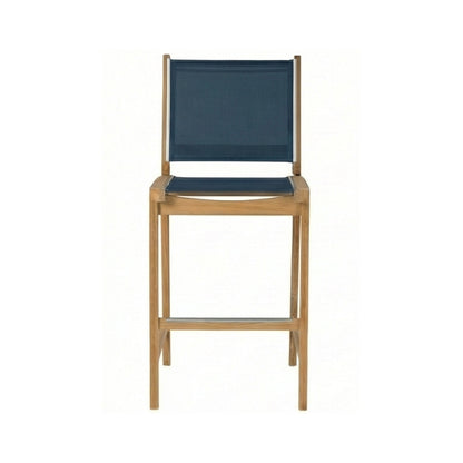Armless Teak Outdoor Bar Stool