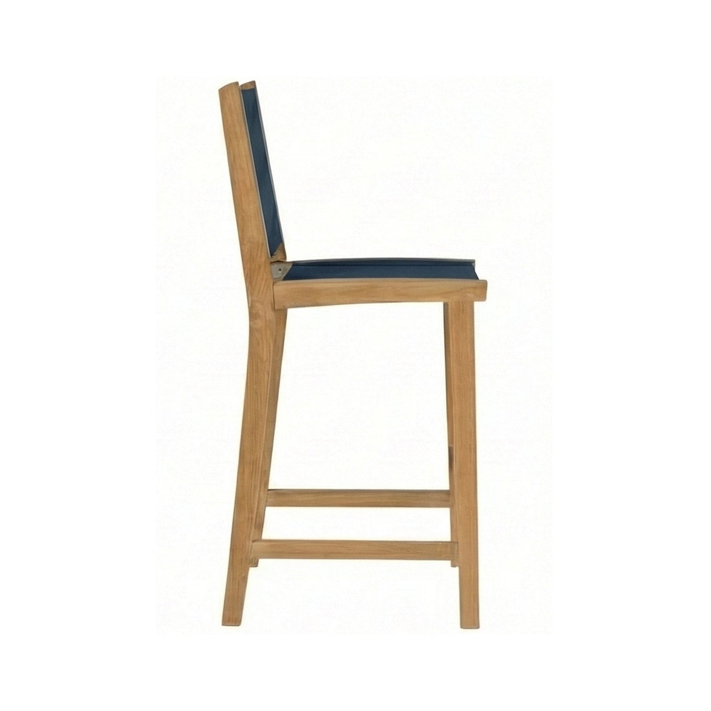Armless Teak Outdoor Bar Stool