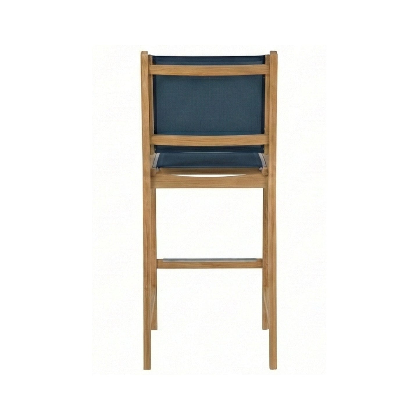 Armless Teak Outdoor Bar Stool