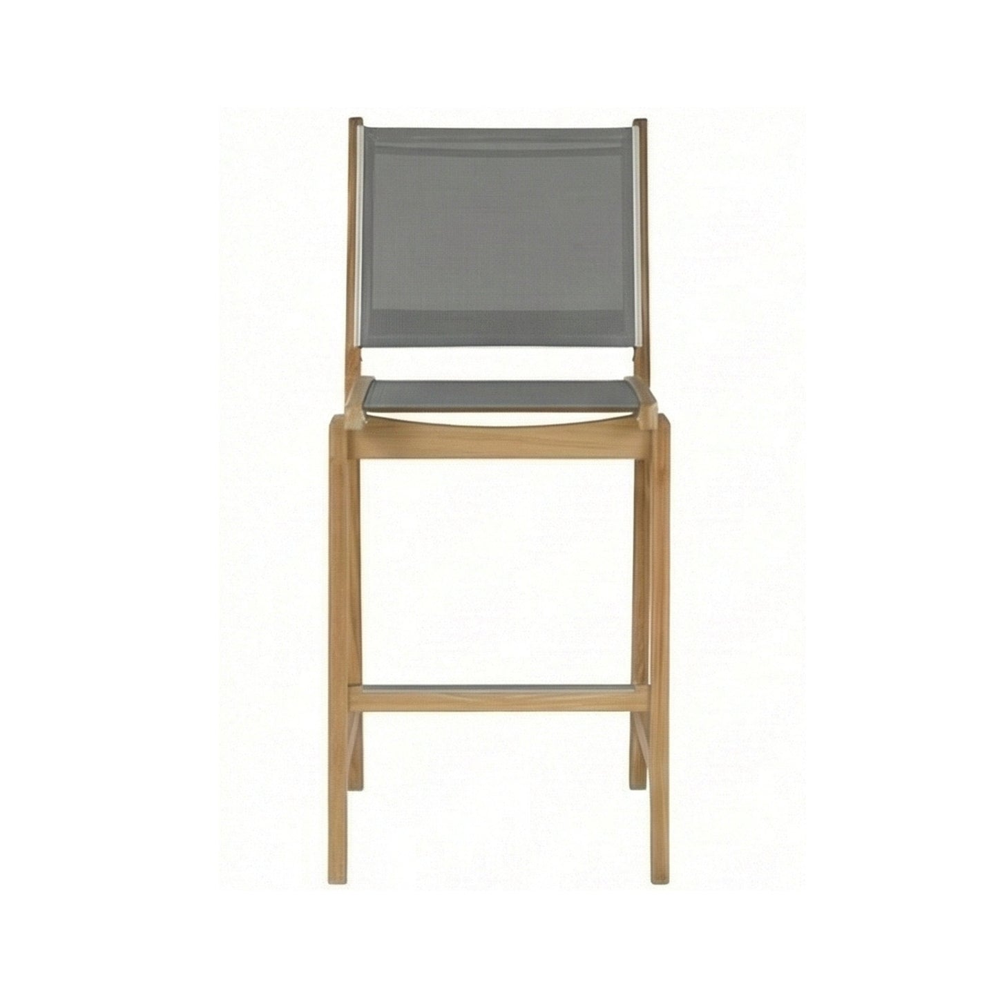 Armless Teak Outdoor Bar Stool