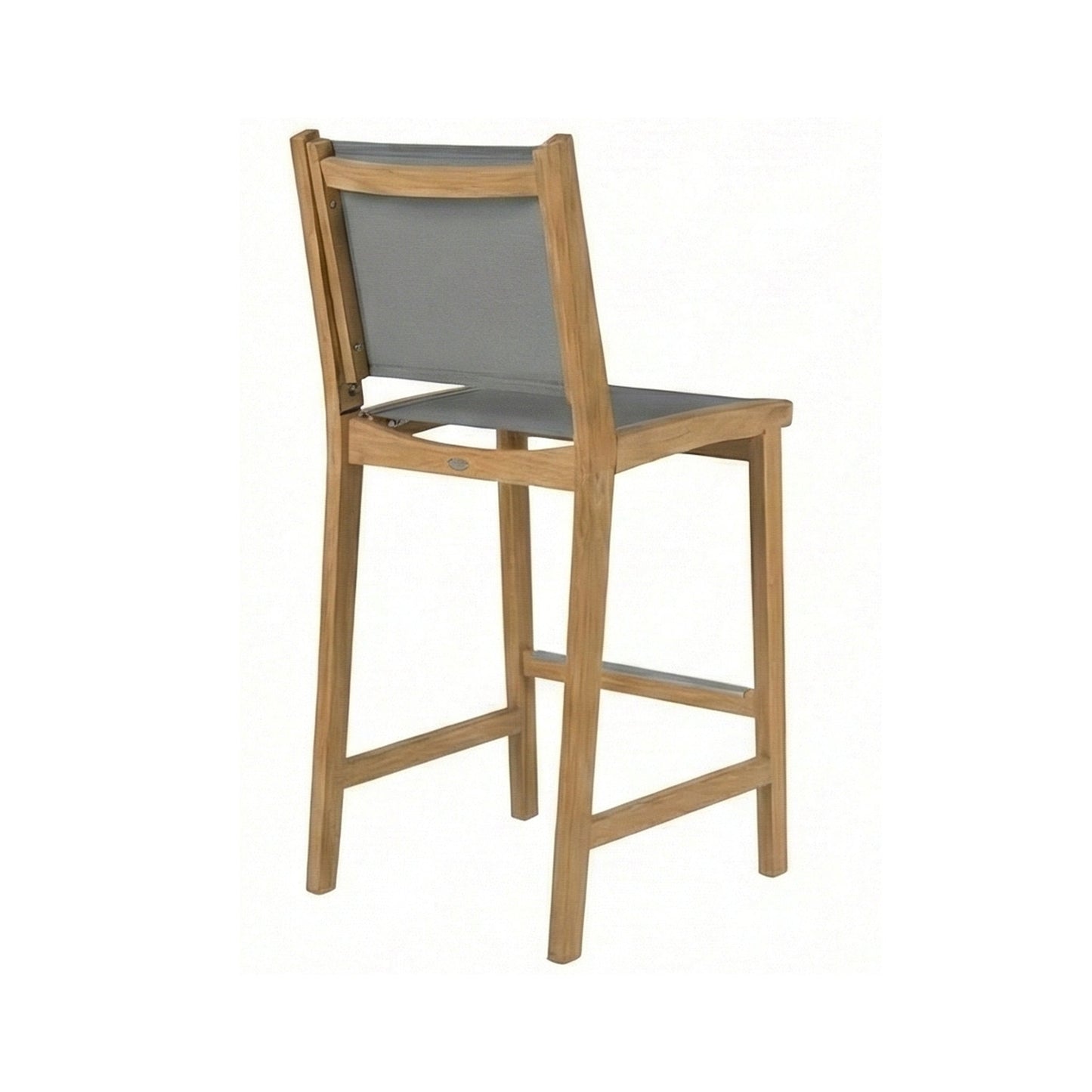 Armless Teak Outdoor Bar Stool